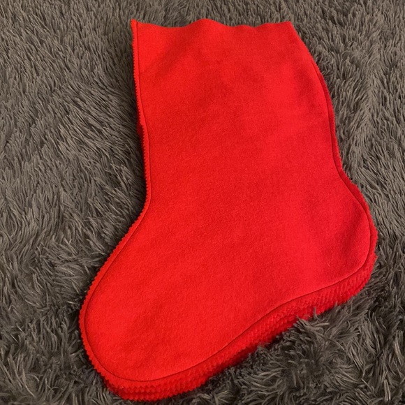 RED felt Christmas Stocking -1pc -multiple available - Picture 7 of 11